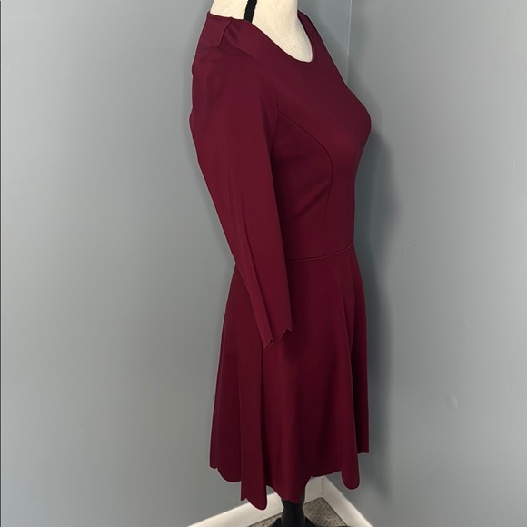 NWT Lulu's Red/Burgundy Cumulonimbus Clouds Skater Dress Sz S - Picture 3 of 6